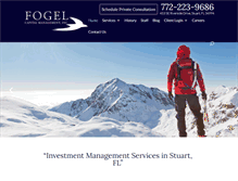 Tablet Screenshot of fogelcapital.com